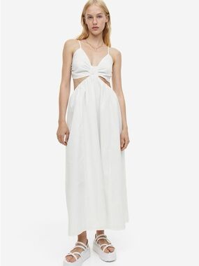 White cutout Dress